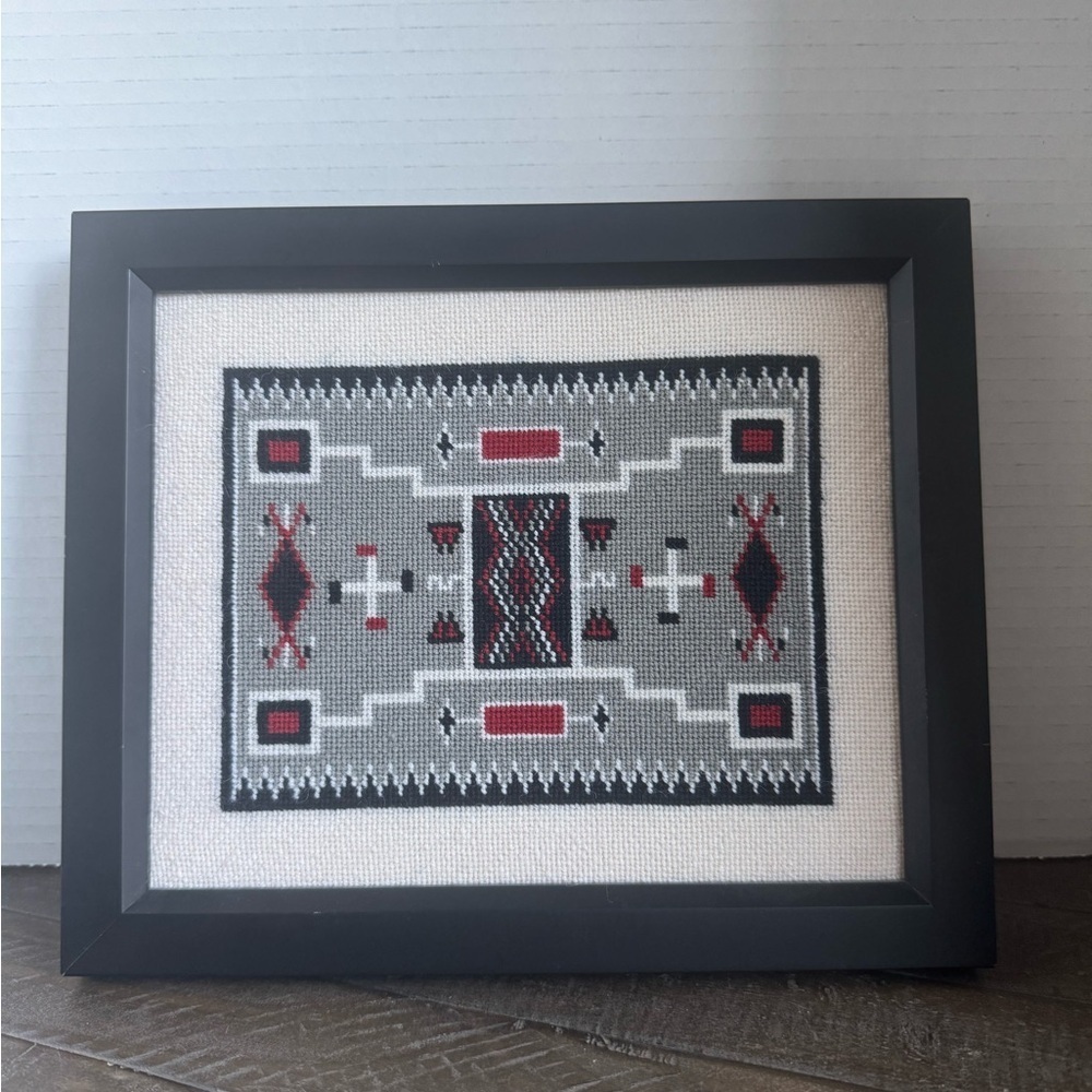 Navajo Aztec southwestern cross stitch picture